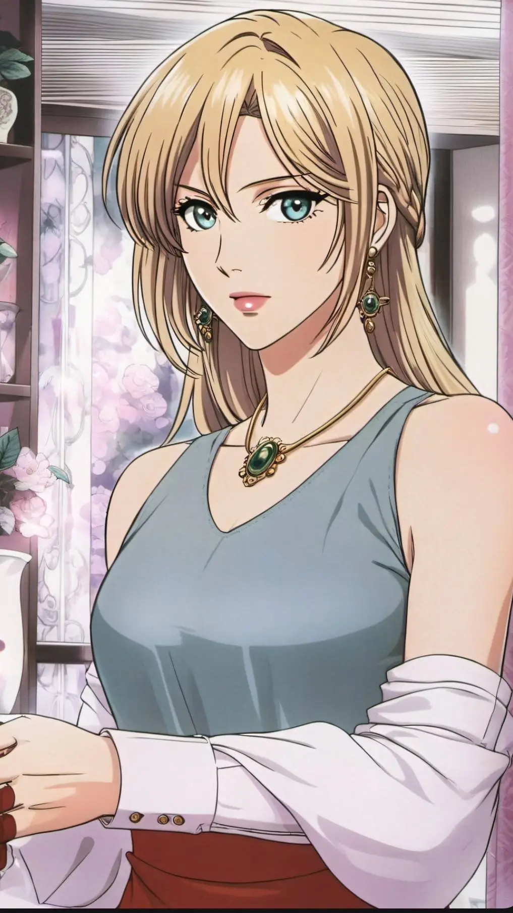 ai character: Jéssica  background