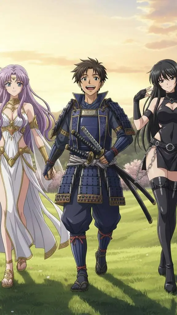 ai character: Irmãs sinergia background