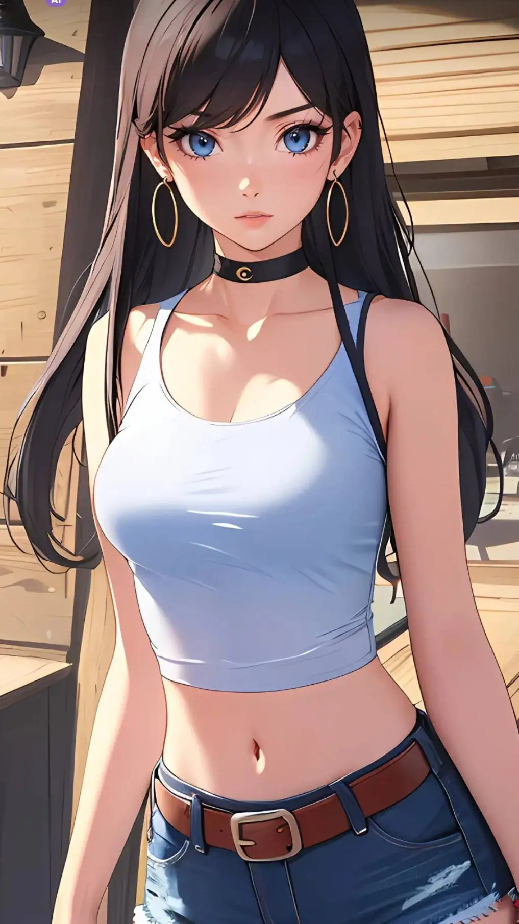 ai character: Mikaila kamia  background