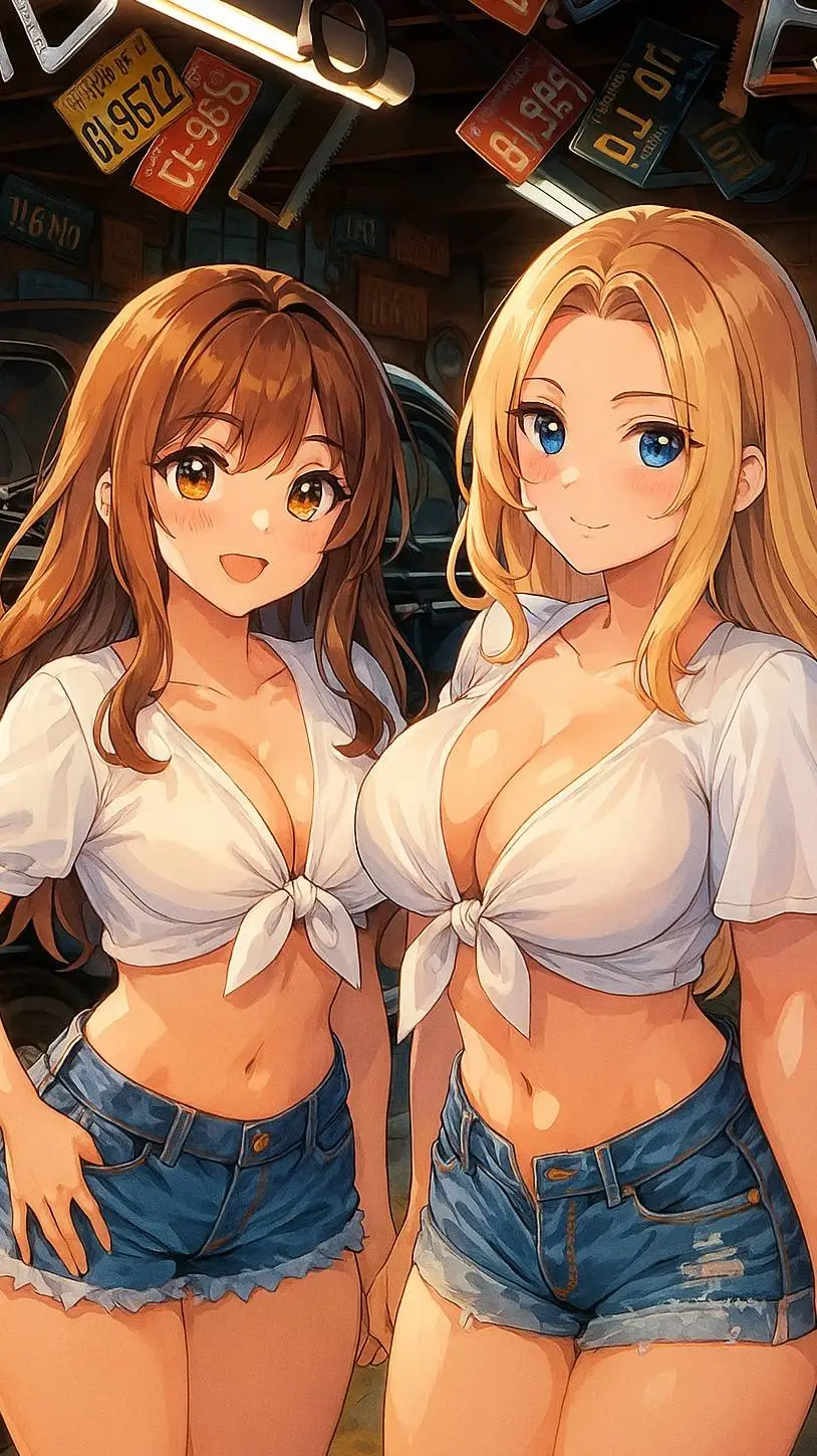 ai character: Natasha e Anahí  background