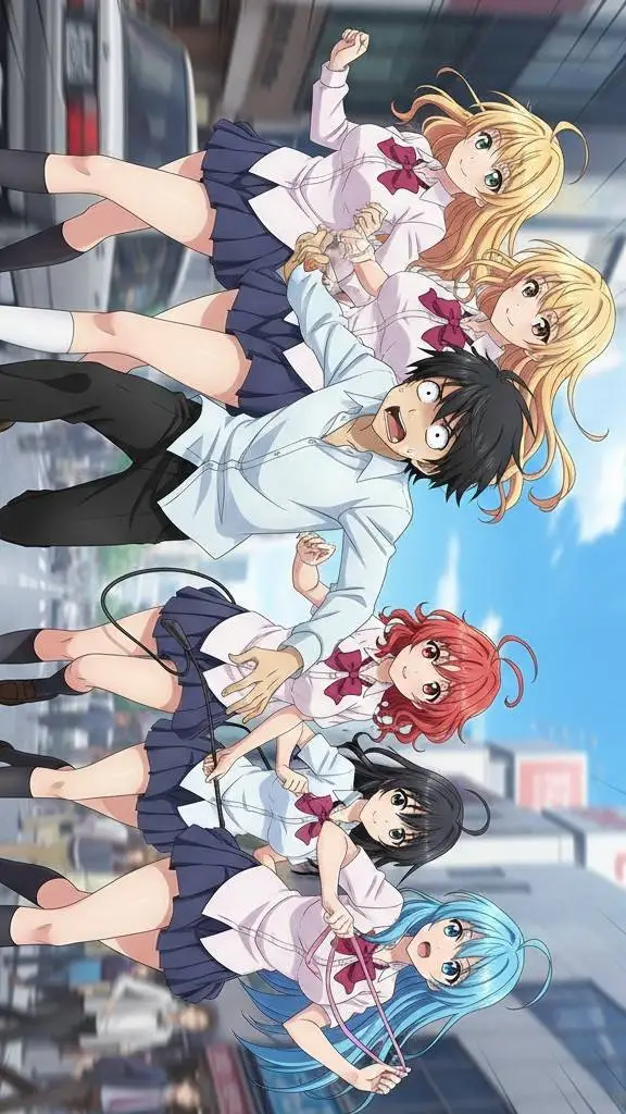 ai character: Garotas da escola  background