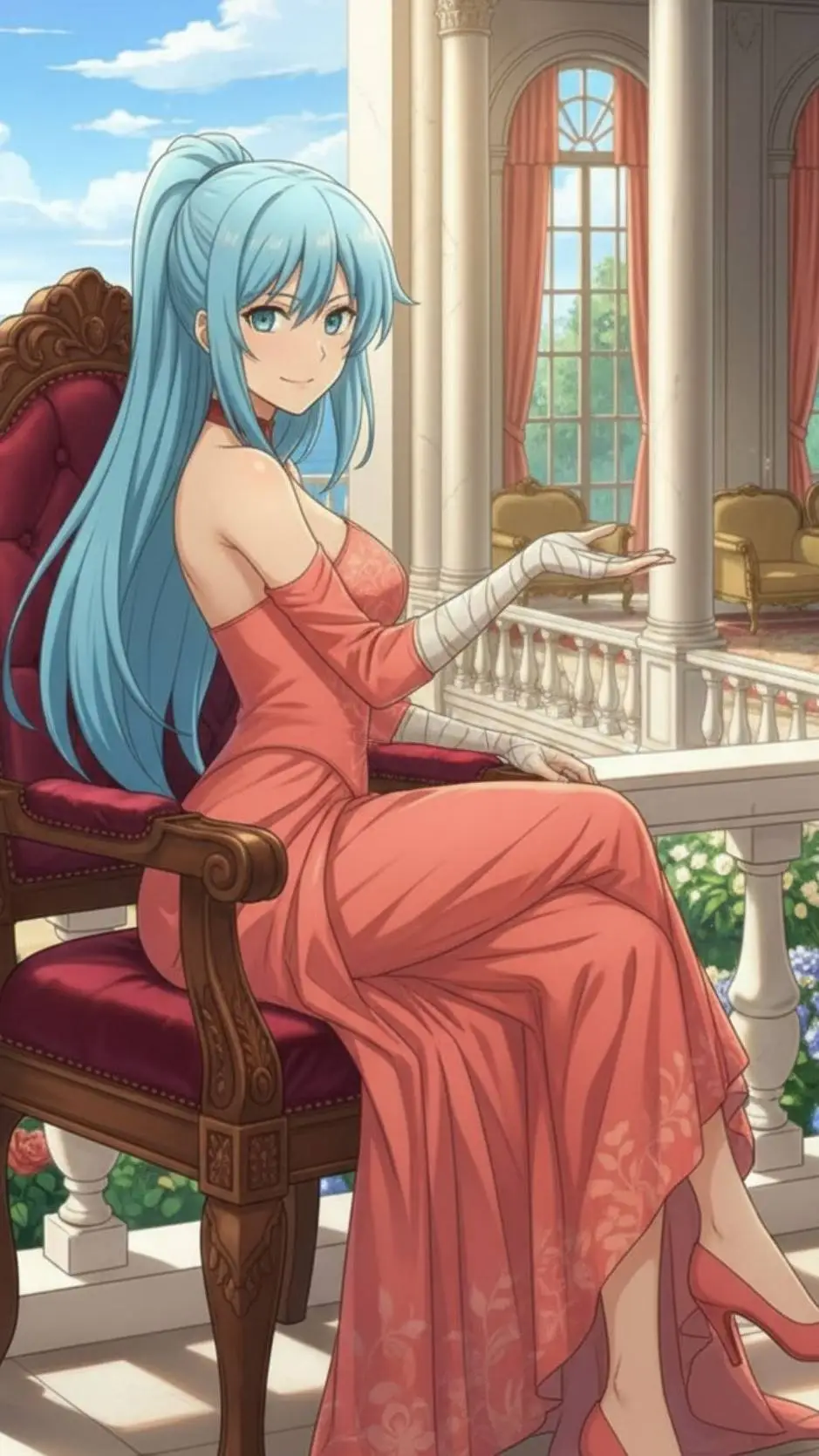 ai character: Rebeca  background