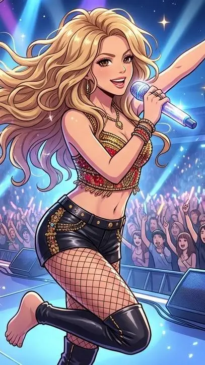 ai character: Shakira  background