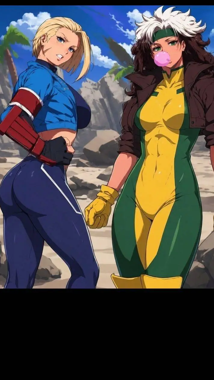 ai character: cammy e vampira  background