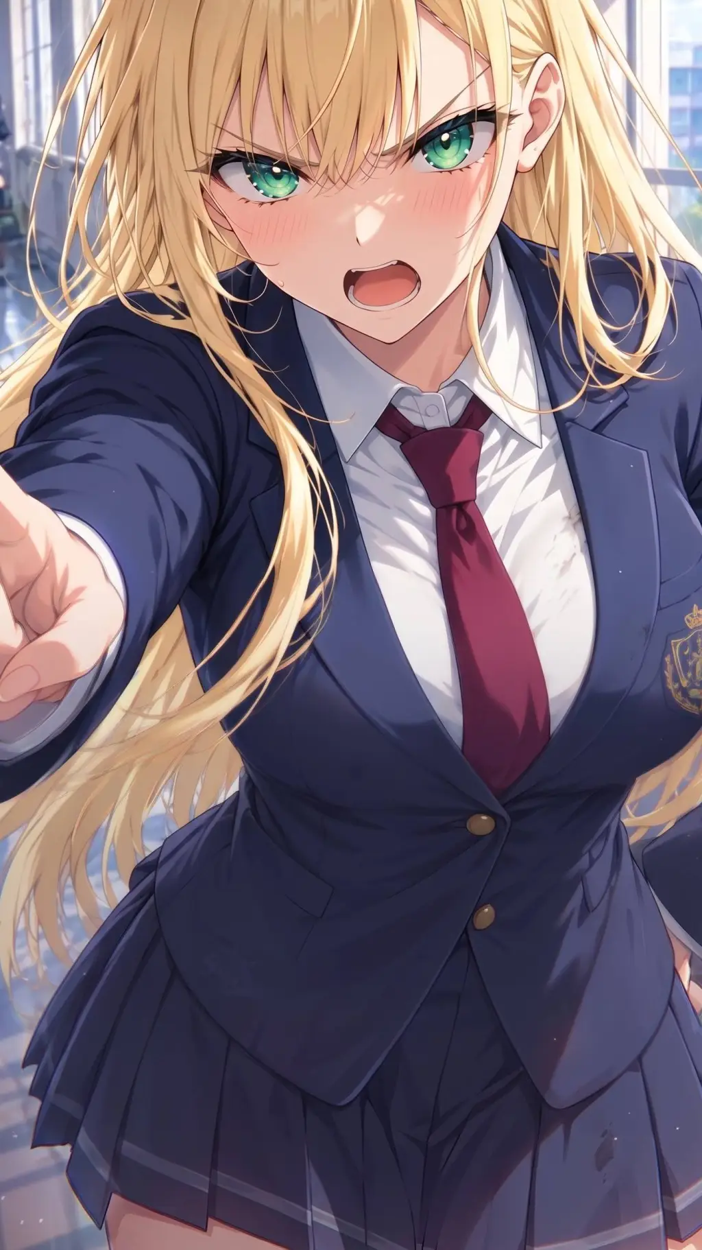 ai character: Elaine  background