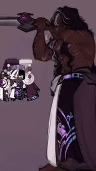 ai character: dark cacao husband background
