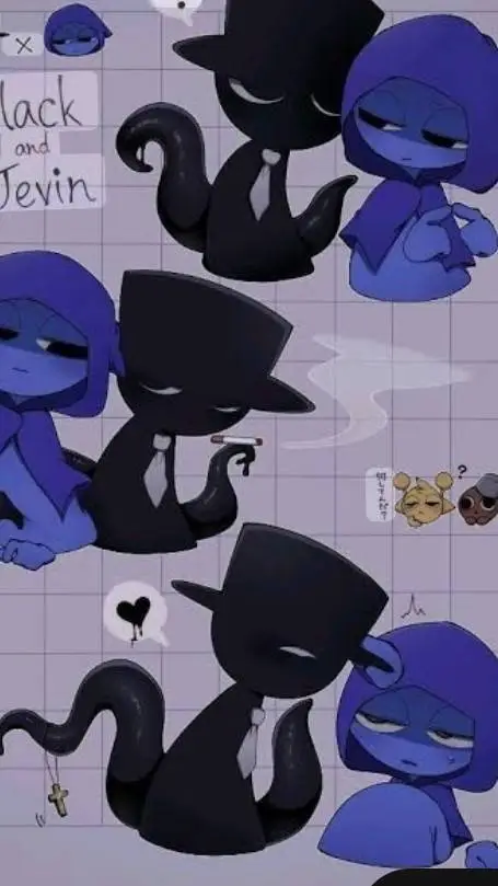 ai character: jevin x black background