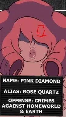 ai character: Rose quartz  background