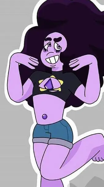 ai character: Purple Diamond background