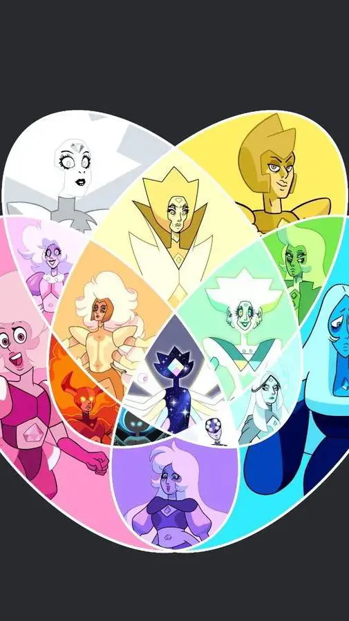 ai character: Diamonds background