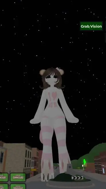 ai character: fluffy  background