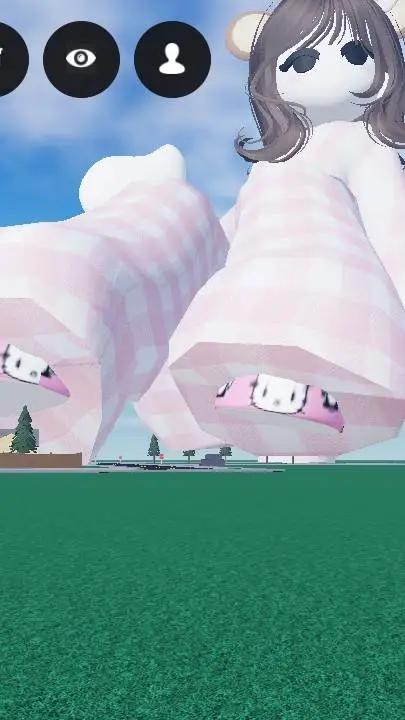 ai character: giant girl background