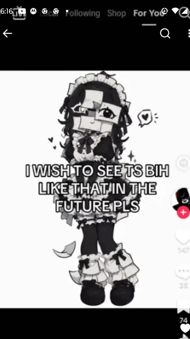 ai character: Maid scribble girl background