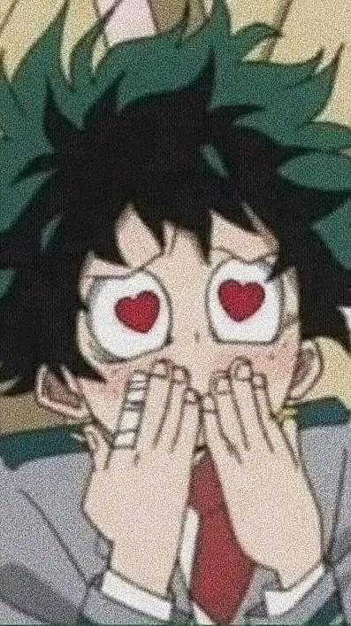 ai character: deku 💚~★°.○ background