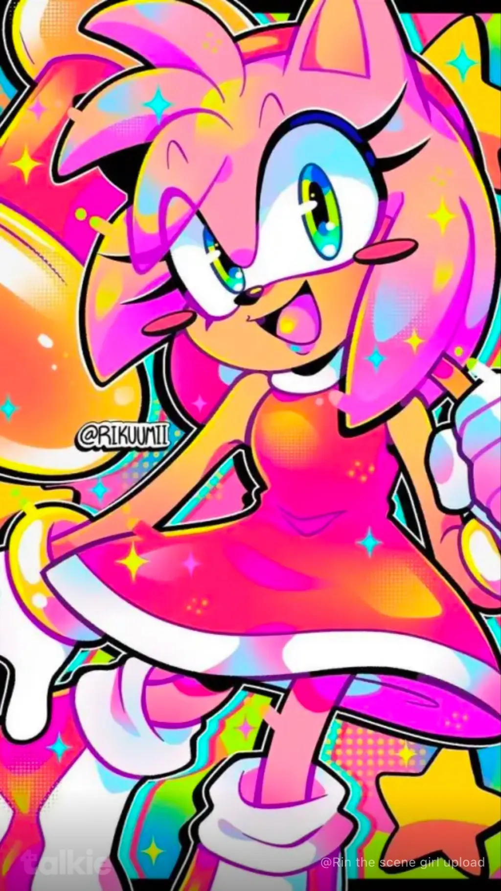 ai character: Amy rose background