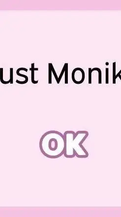 ai character: just Monika  background