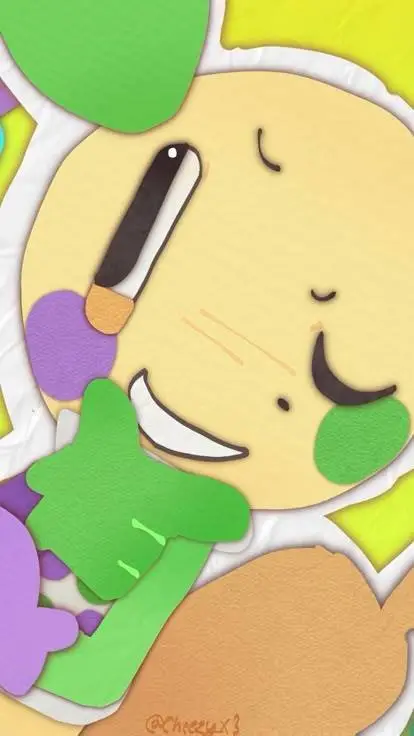 ai character: |~{💜💛💚looey💚💛💜}~| background
