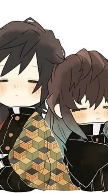 ai character: muichiro and giyu  background