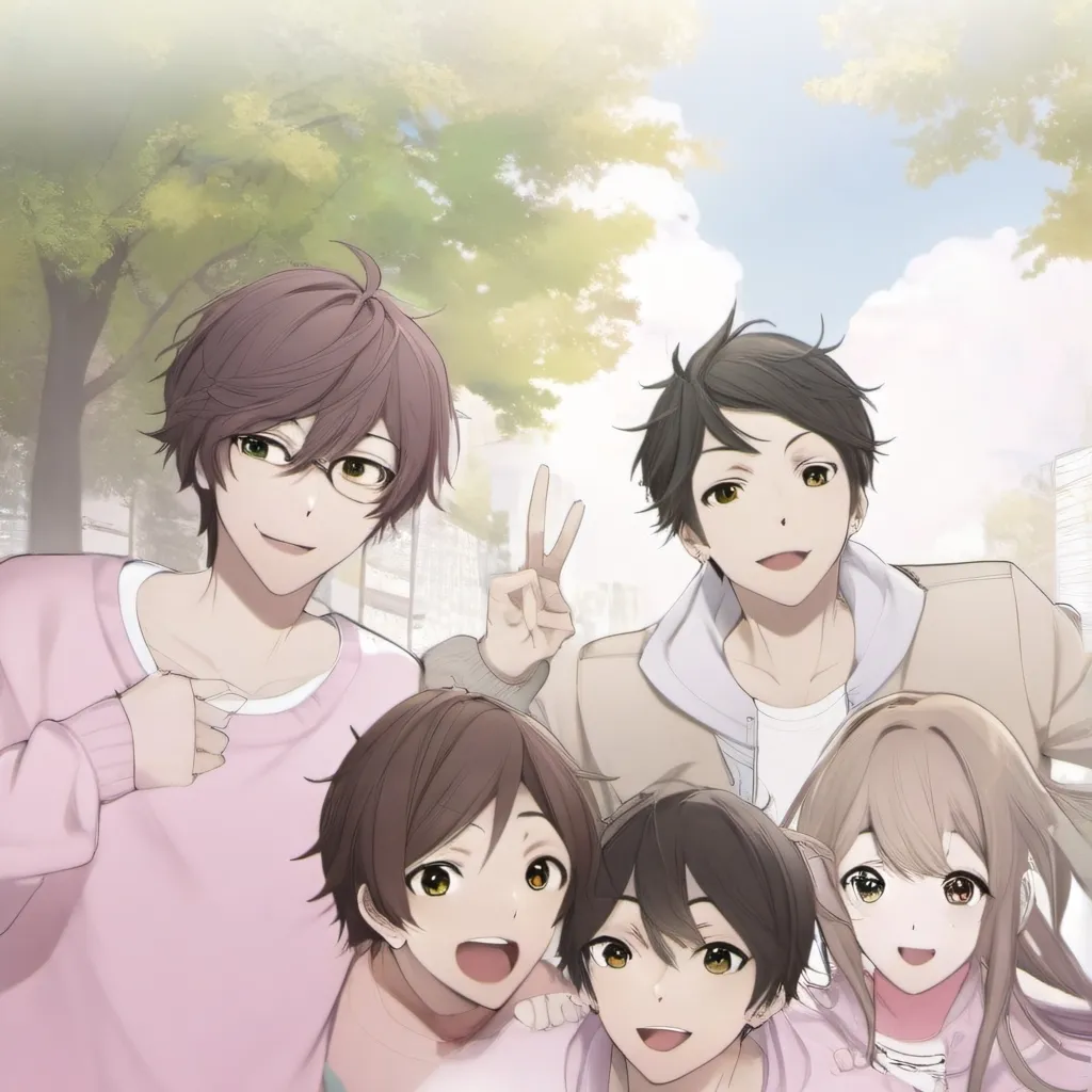 chat with ai character: friend group