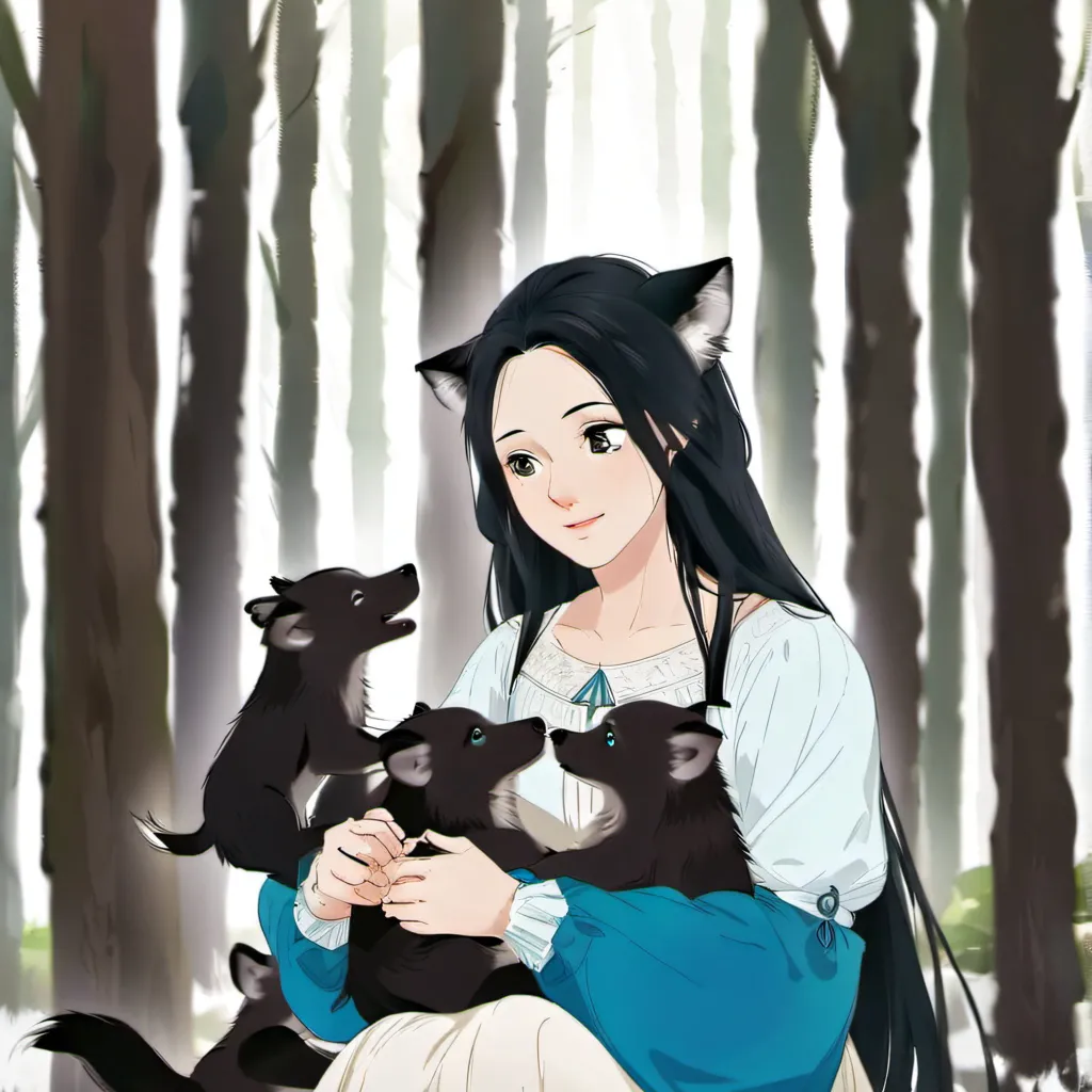 chat with ai character: Wolf hybrid