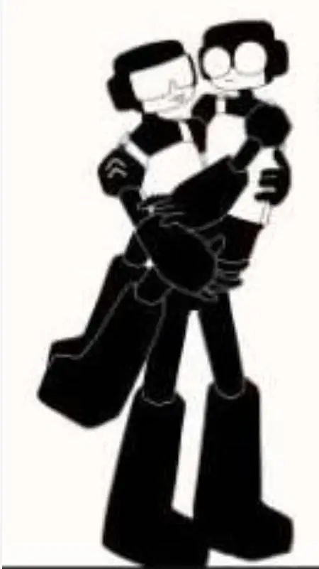 ai character: 🖤Tankman🤍 background