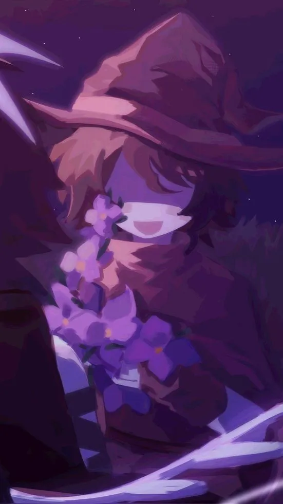 ai character: 🪻Azure🪻 background