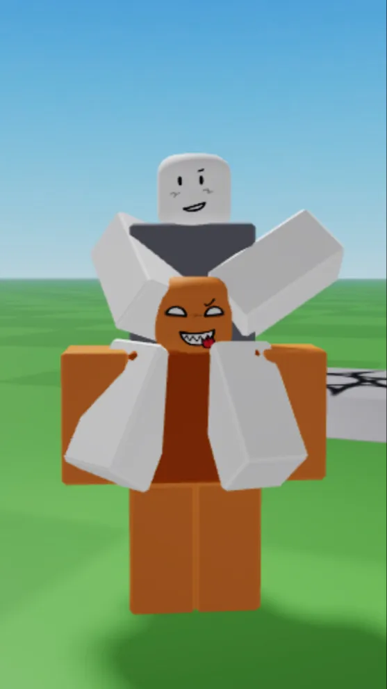 ai character: R0BL0X14N & X0V14N background