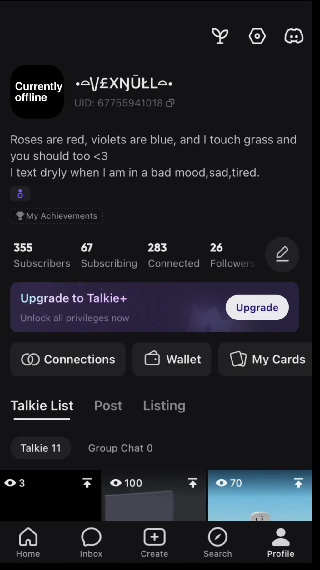 ai character: Me. background