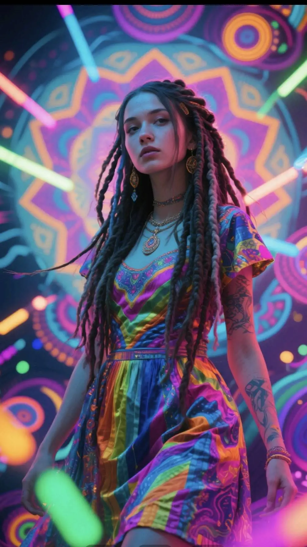 ai character: Luna background