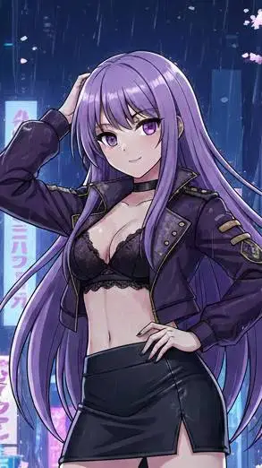 ai character: katty make  background