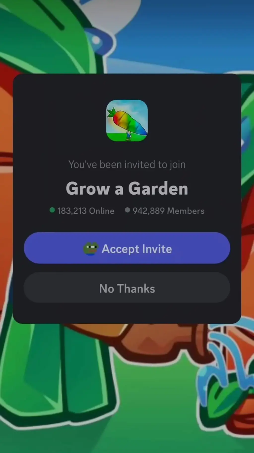 ai character: Weird discord serv background