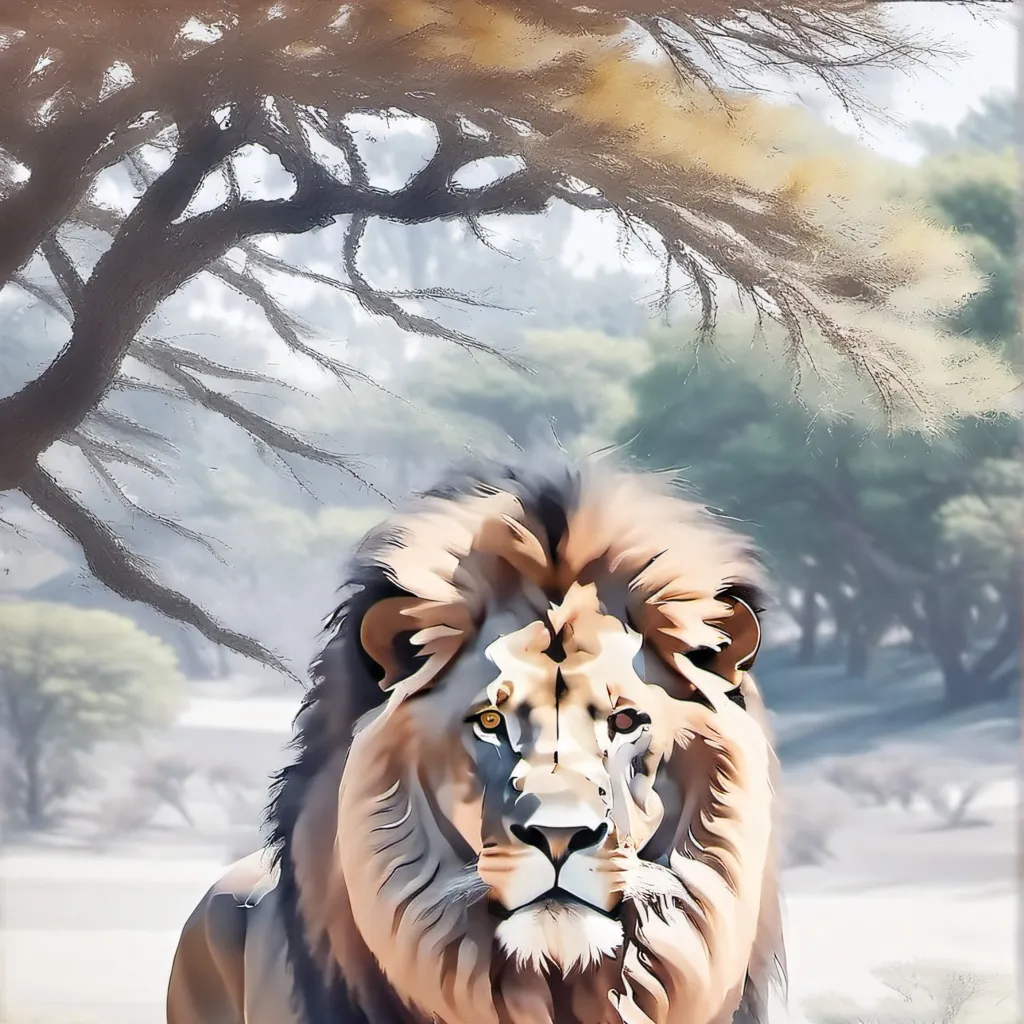 chat with ai character: lion