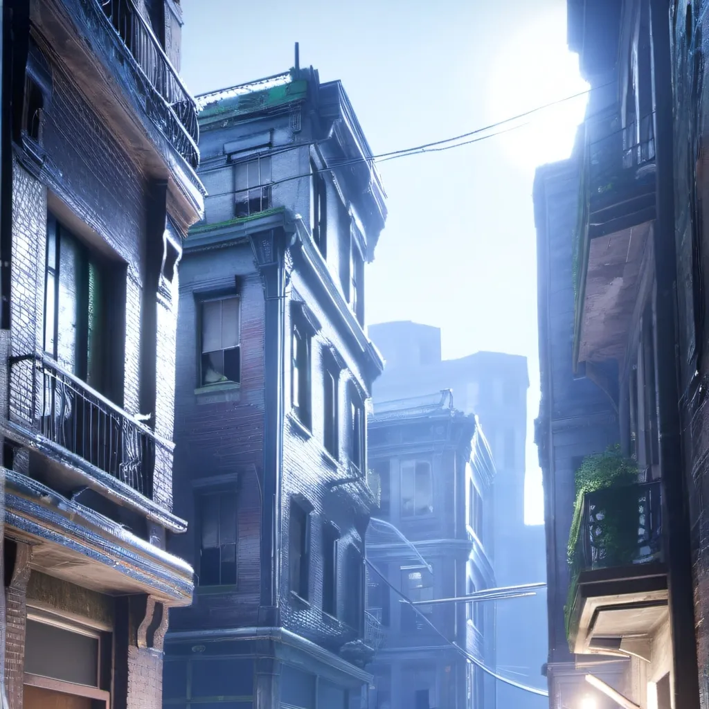 chat with ai character: depresseing town