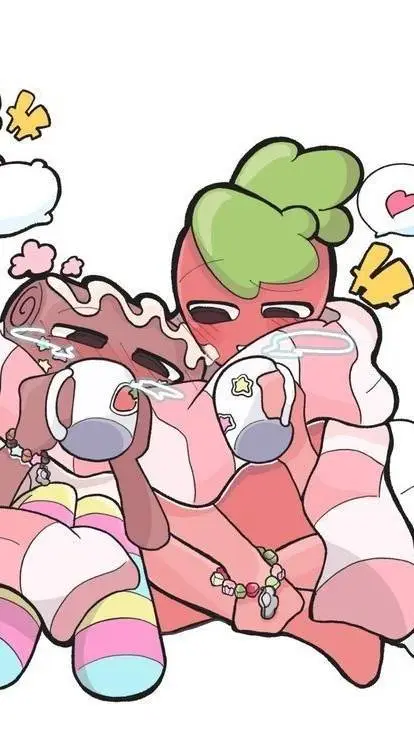 ai character: fruitcake :D background