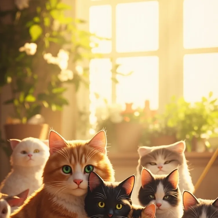 chat with ai character: Cat's group!
