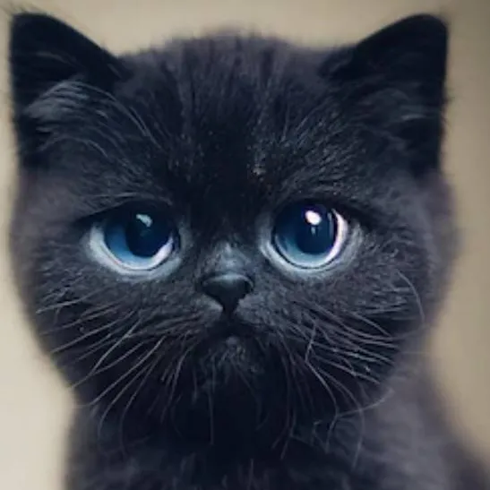 chat with ai character: Cute Black Kitty