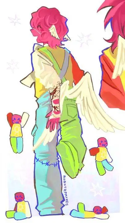 ai character: skittles :3 background