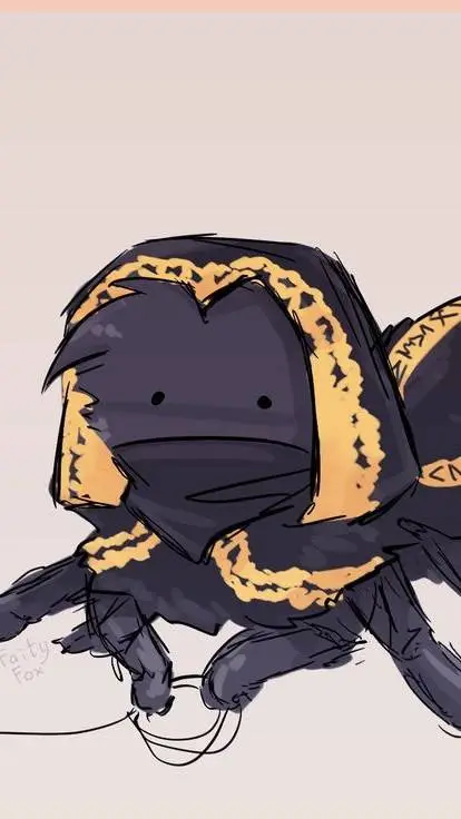 ai character: taph araña background