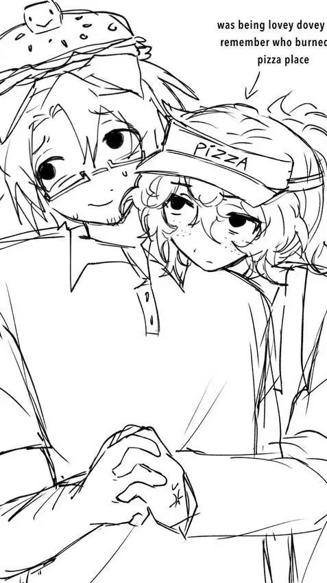 ai character: pizzaburguer background