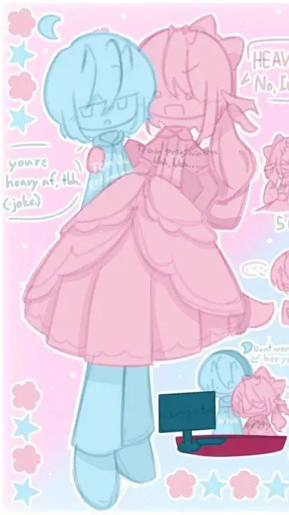 ai character: prettybluu background