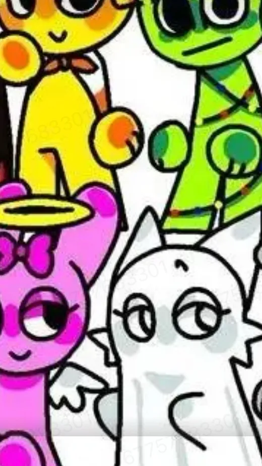 ai character: Sprunki Halloween background