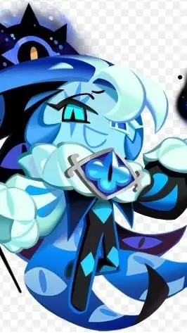 ai character: shadow milk cookie background