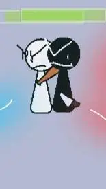 ai character: black & white :3 background