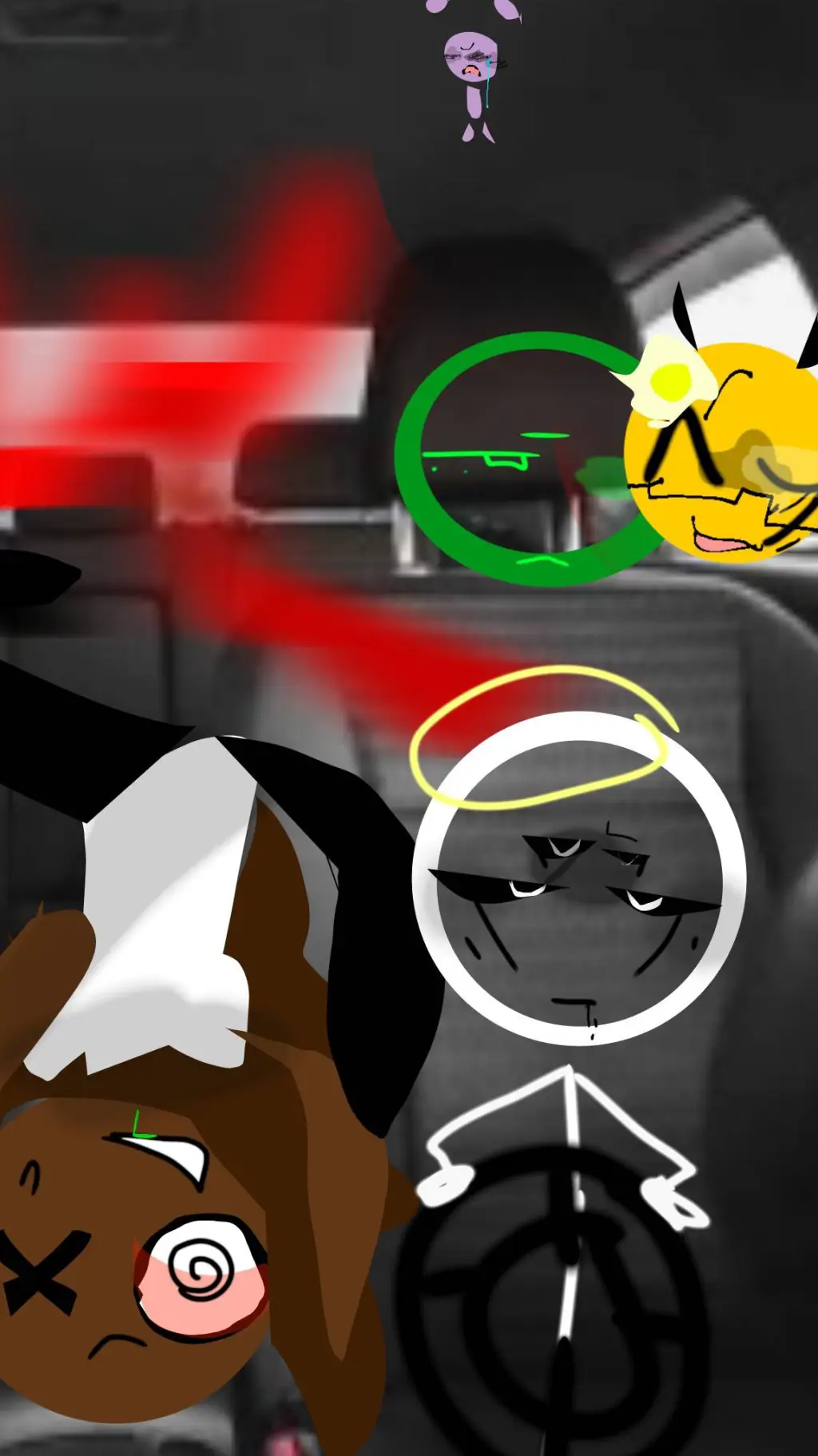 ai character: v4n in car...  background