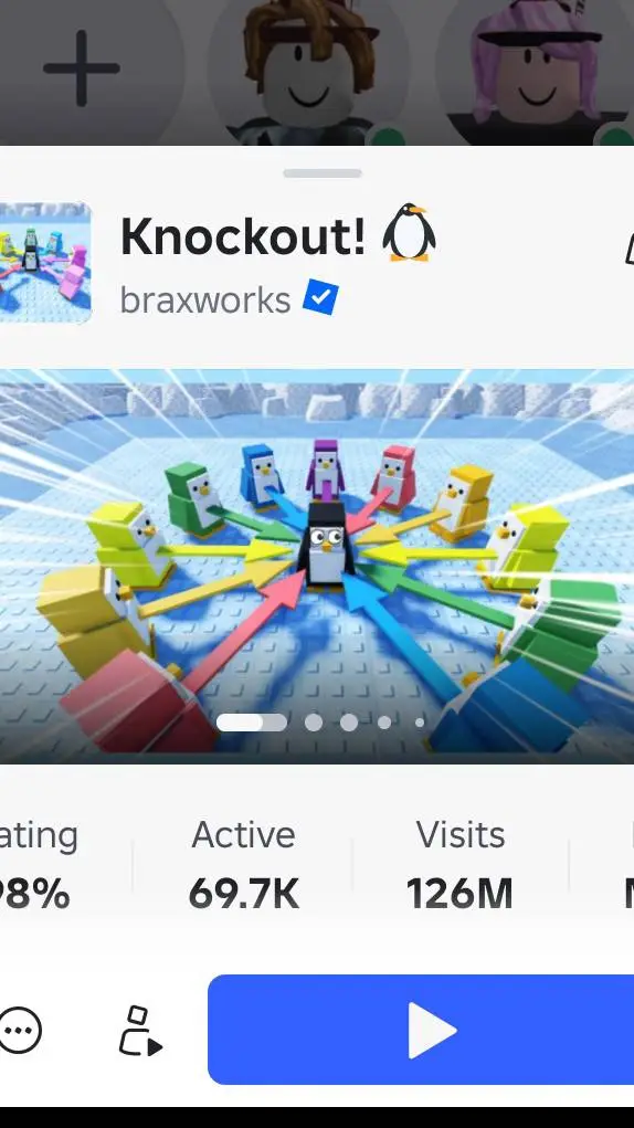 ai character: knockout!🐧 background