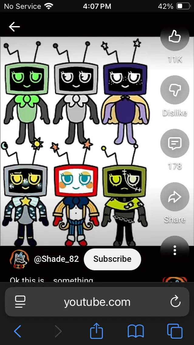 ai character: All VEE’s!💚🖤 background