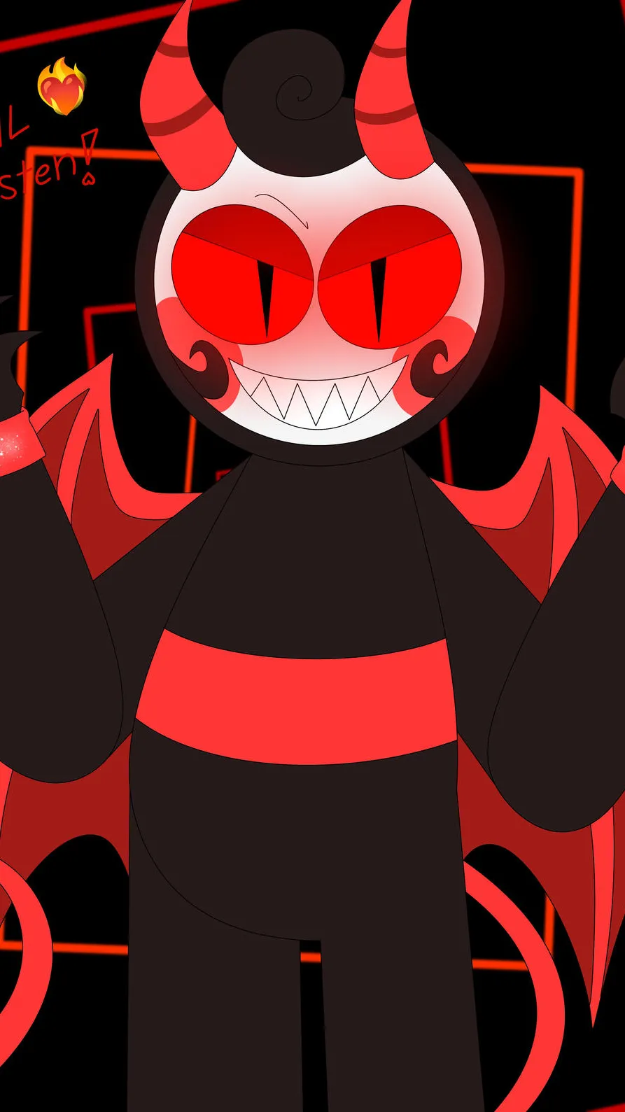 ai character: 😈Evil Glisten😈 background