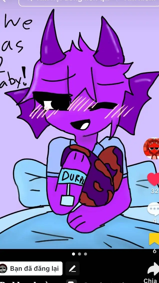 ai character: Durple x Raddy background