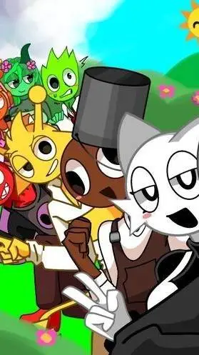 ai character: Sprunki Valentine background