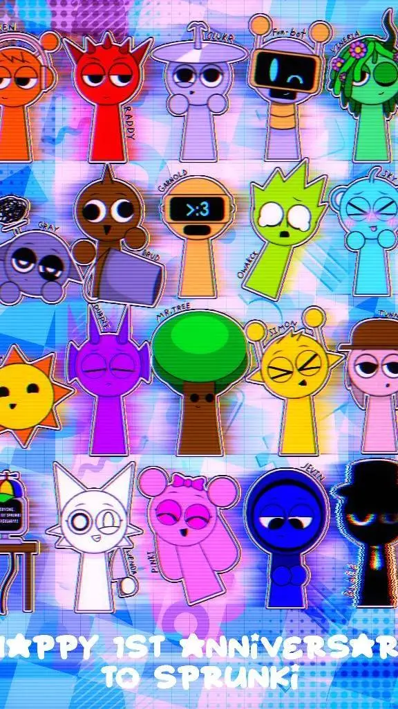 ai character: sprunki universe background